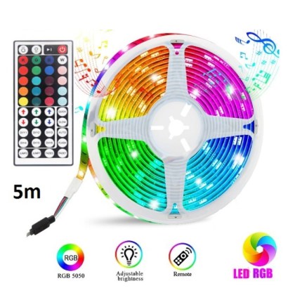 αδιάβροχη-ταινία-led-rgb-5m-12v-με-τροφοδοτικό-και-τηλεχειριστήριο-q-dt55-led-strip-lights